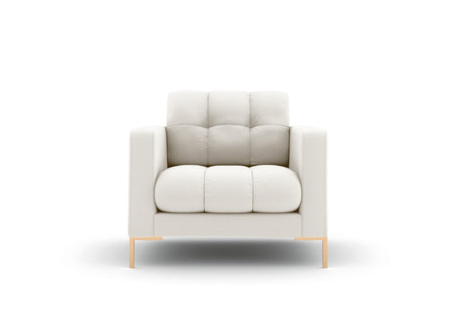 Cosmopolitan Design Fauteuil Bali structurele stof, lichtbeige - 96x87x75cm