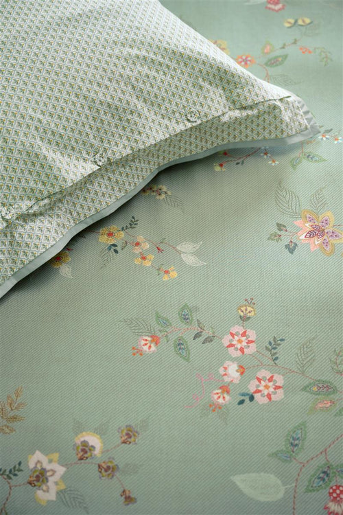 Pip Studio dekbedovertrek Kili Flower - 240x200/220 cm - groen