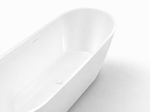 Badplaats Ligbad Bahia 170 x 75 x 58 cm – Vrijstaand Bad – Hoogglans wit