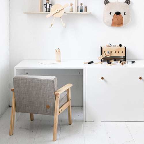 Petite Amélie Houten Speelgoedkist - MDF - wit