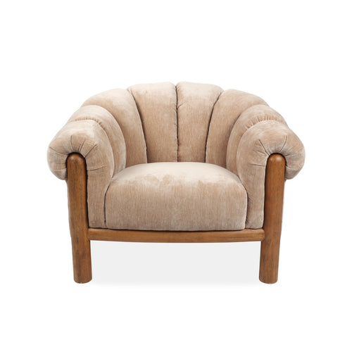 DÉJA Living Fauteuil Odda - Beige Stof - 101x100x80cm - vtwonen shop