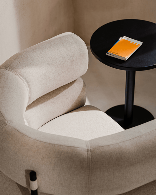 noo.ma Ubi fauteuil - Chocolate Brown Bouclé, 95,1 x 68 x 73,2 cm