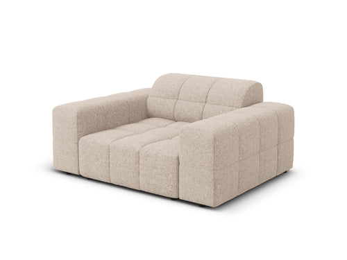 Cosmopolitan Design Fauteuil Chicago chenille beige - 102x132x78cm
