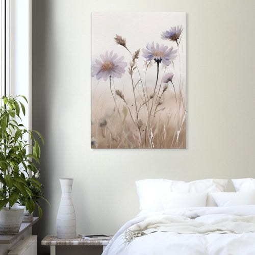 Artfulprints Canvas Flower aquarel 1 canvas - 60x90 cm - beige