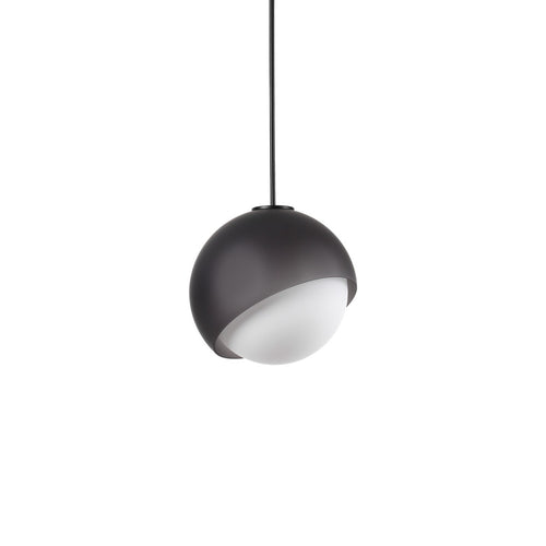 Ideal Lux BLOOM 22 cm bolvormige hanglamp voor plafond, zwart, 1x E27 fitting
