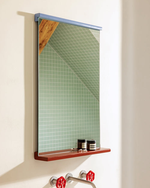 noo.ma Lun wandspiegel 75 x 50 cm, massief eiken