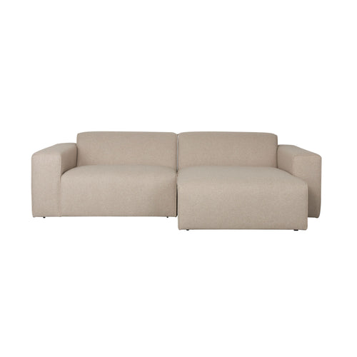 Zuiver Sofa Milka 3-zitsbank Chaise longue Rechts Cappuccino