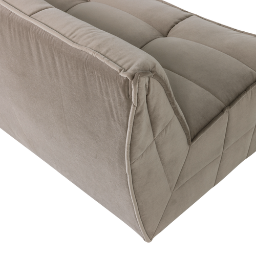 vtwonen 3-zits element Cluster - Velvet - Warm Taupe - 81x204x91