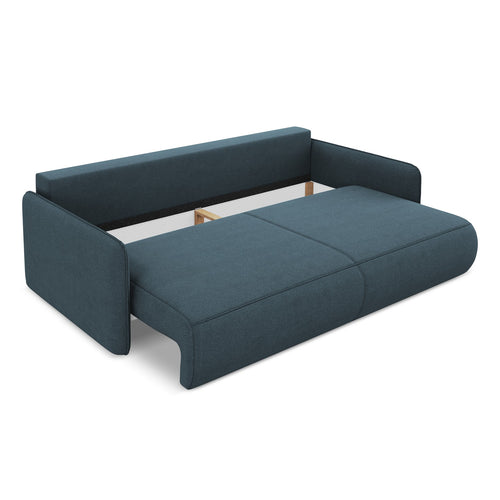 LaMiaSofa 3-zits slaapbank Palermo - textuurstof - jeans - 216x105x86