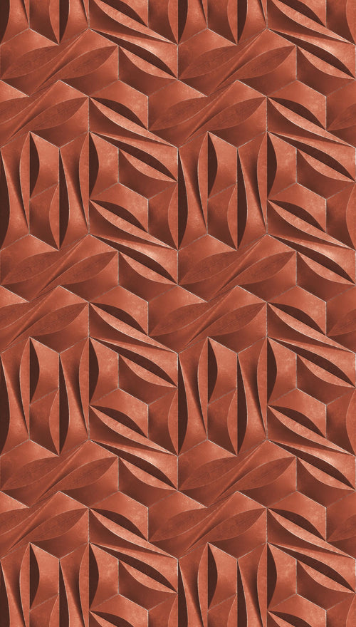 Livingwalls fotobehang 3D-motief rood en wit - 159 x 280 cm - AS-391793