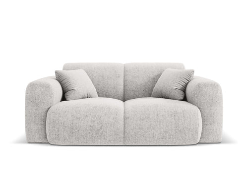 Cosmopolitan Design Bank Nolio 2-zits, chenille, lichtgrijs - 95x170x72cm