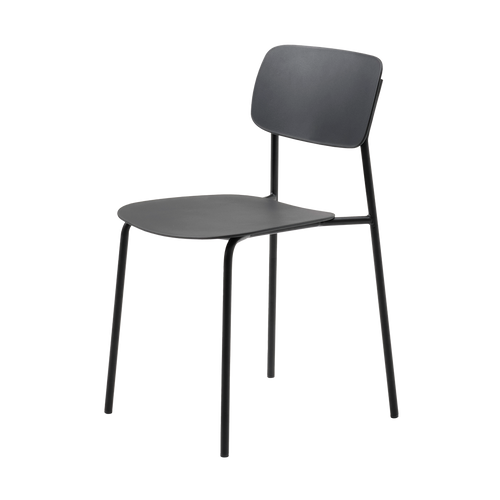 Olivine Julan Kunststof Eetkamerstoel Zwart - vtwonen shop