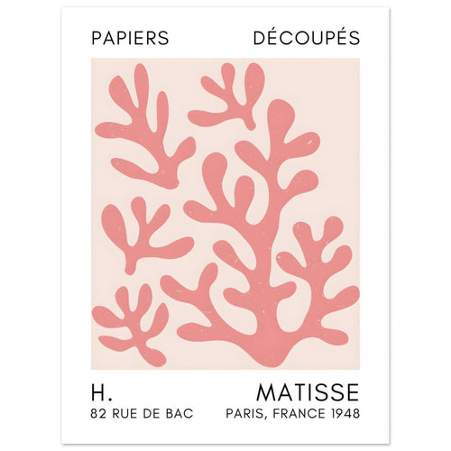 Artfulprints  Matisse – Coral shadows taupe   poster 30x40 cm - vtwonen shop