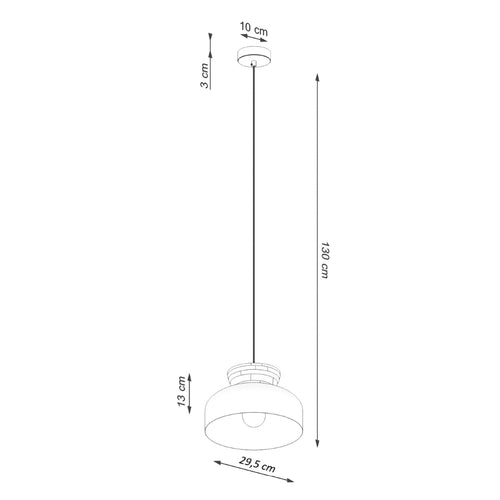 Sollux Lighting Hanglamp MARION wit - 29,5x29,5x130cm