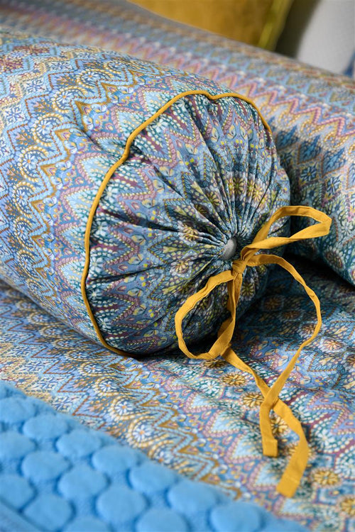 Pip Studio decoratiekussen Ashanti Roll - 22x70 cm - blauw