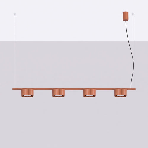 Sollux Lighting Kroonluchter OVIO 4 rode oker Gx53 - 122x12x208cm
