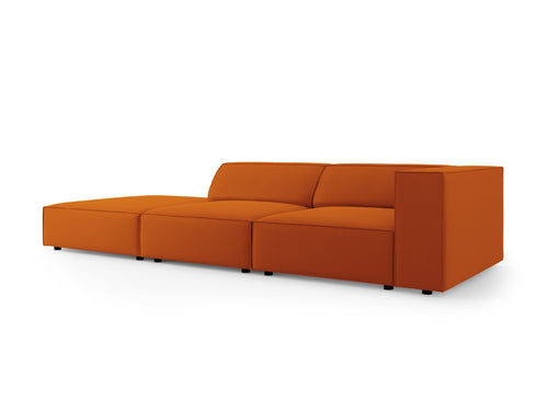 Cosmopolitan Design linker bank Arendal 4-zits, flueel, terracotta - 102x262x70cm