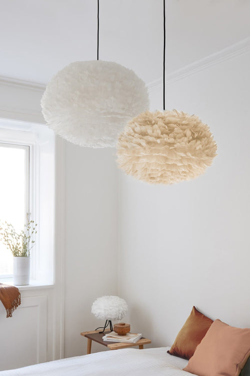 Umage Eos Medium hanglamp white - met koordset zwart - Ø 45 cm