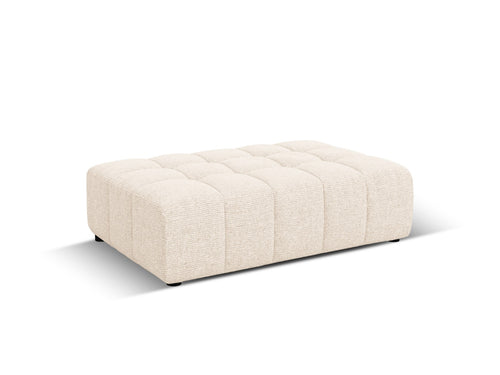 Cosmopolitan Design Poef Chicago chenille lichtbeige - 84x102x42cm
