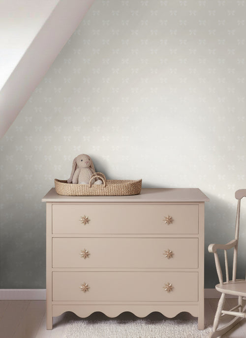 Origin Wallcoverings behang strikjes zilver - 53 cm x 10.05 m - 346845
