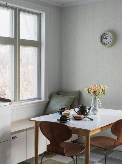 Borastapeter behang geometrische vormen groen - 53 cm x 10.05 m - 661002