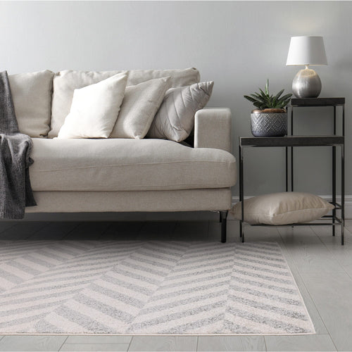 Vloerkleed Easy Living Muse Grey Chevron Rug MU07 80x150 cm - vtwonen shop