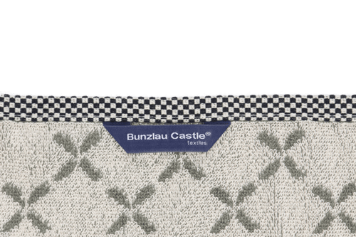 Luxe Keukendoek en Theedoek Kleine Ruit Donkergroen - Bunzlau Castle - 100% biologisch GOTS katoen
