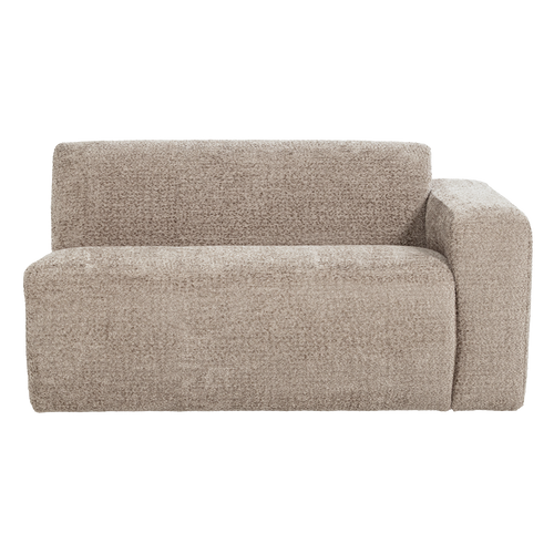 WOOOD 1,5-zits bank arm rechts Mojo Base - Wollig - Donkerzand - 74x145x97