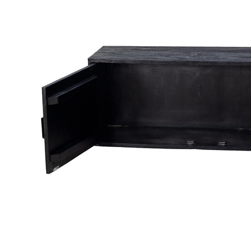 Giga Meubel Tv-Meubel Zen - Zwevend Zwart Hout - 200x30x40cm - vtwonen shop