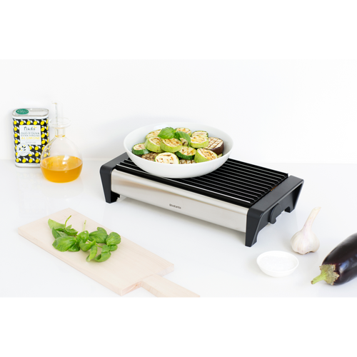 Brabantia Schotelwarmer met 2 kaarsjes - Matt Steel