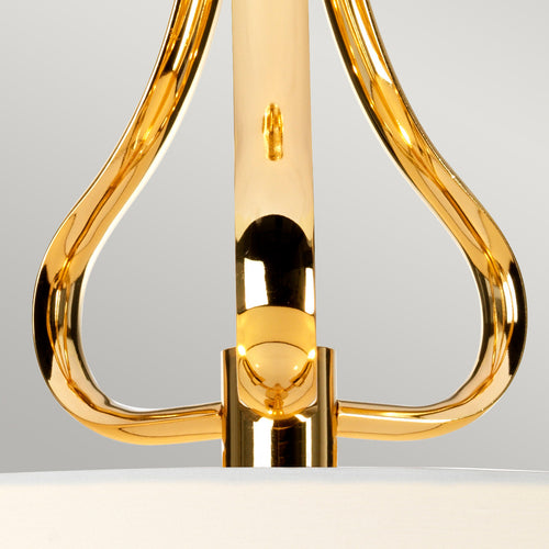 Elstead Falmouth - 3 Lichts Semi Flush Badkamer Plafondlamp Goud IP44, G9