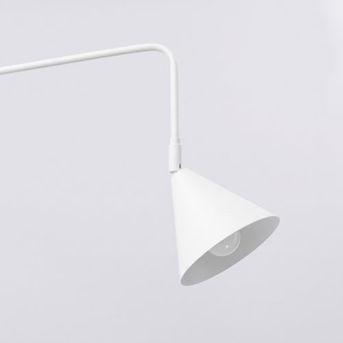 Sollux Lighting Wandlamp NOX 1 wit met schakelaar - 14x61x30cm