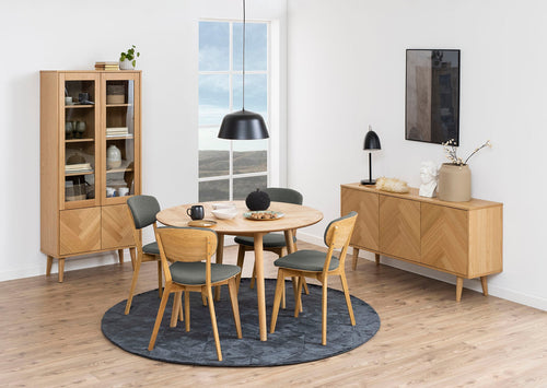 Rebellenclub Vitrinekast Tarnaby - Eiken Visgraat - vtwonen shop