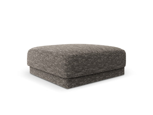 Micadoni Poef Miley chenille, grijs - 90x90x40cm