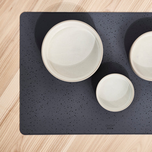 OYOY Placemat 64 x 44 cm – Zwart siliconen