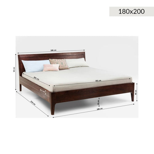 Kare Design Bed Brooklyn - 180x200cm - walnoot