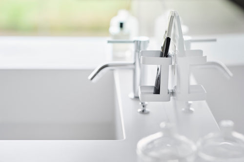 Yamazaki Zelfklevende Skincare Apparaten Houder - Tower - Wit - vtwonen shop