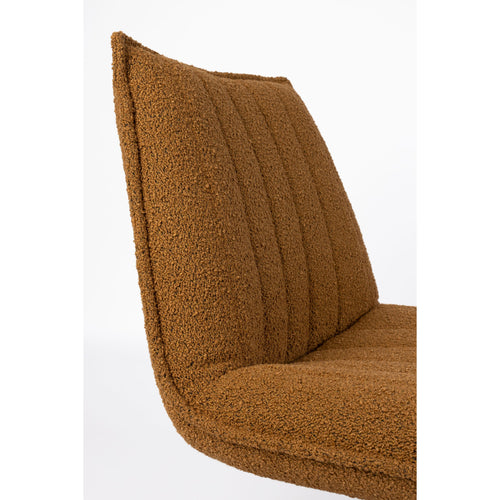 Housecraft living Jax Fauteuil Oker Bouclé - Bruin - vtwonen shop