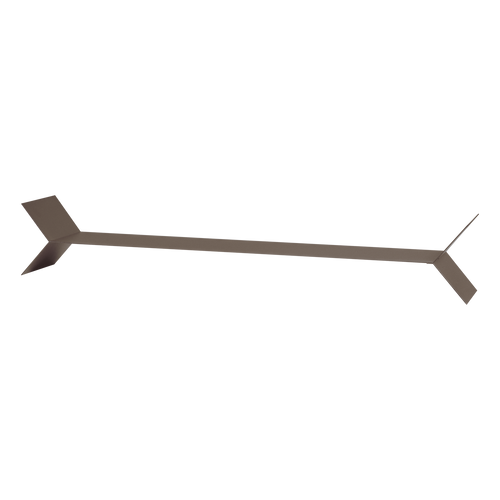 WOOOD wandplanken Lorin - Metaal - Mokkabruin - Set Van 3 - 13x80x13
