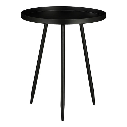 Mica Decorations Flores Bijzettafel - H49 x Ø42 cm - Metaal - Zwart
