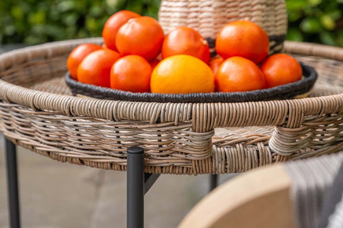 Benidorm bijzettafel - diameter 60xH50 cm -  c.black - natural - vtwonen shop