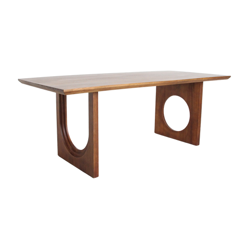 Bullnose Chamfered Mix mangohouten eettafel  - 200 cm