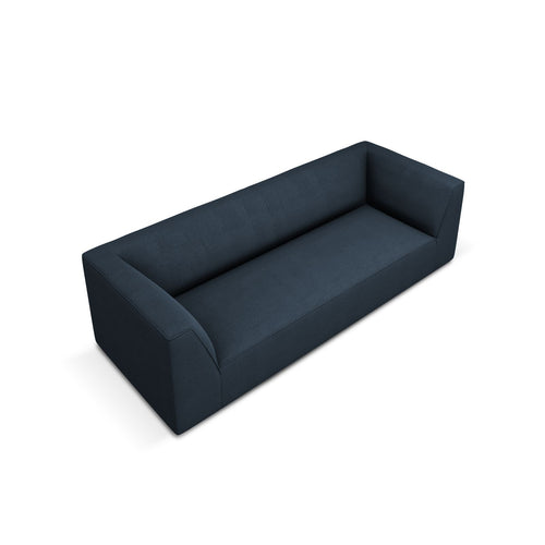 Cosmopolitan Design - Bank Siena 3-zits, structurele stof marineblauw - 92x232x69cm
