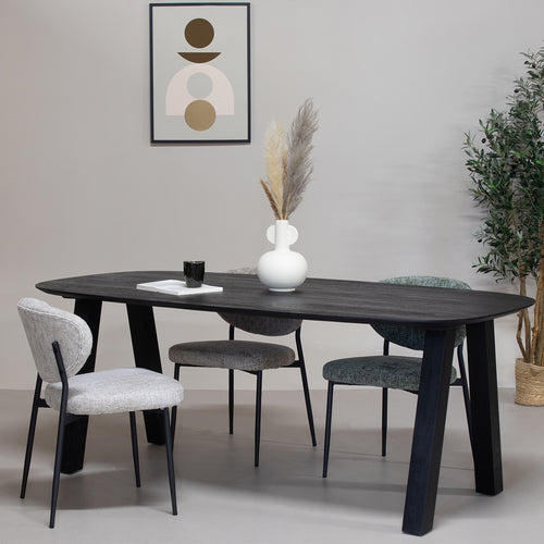 Giga Meubel Eettafel Sensi - Deens Ovaal - Mangohout - 200cm