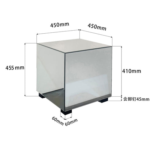 Kare Design Bijzettafel Luxury met lade 45x45cm zilver - vtwonen shop