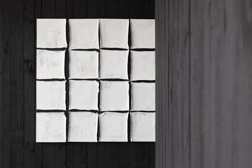 J-Line schilderij Vierkant - canvas - wit/zwart - vtwonen shop