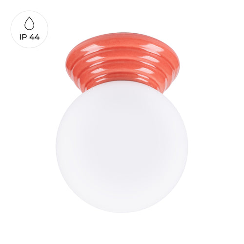 Sollux Lighting Plafondlamp ZORI perzik IP44 - 12x16x12cm