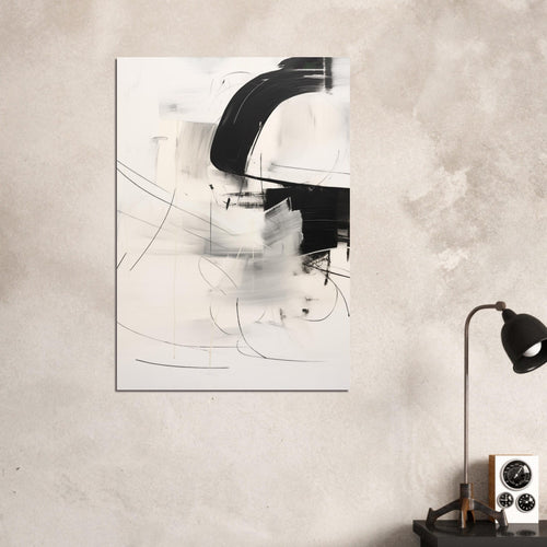 Artfulprints  Abstract - Chique brush 1   poster A4 21x29.7 cm