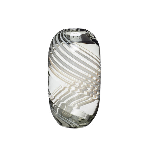 Hübsch vaas Swirl - glas - ø15xh28cm - vtwonen shop