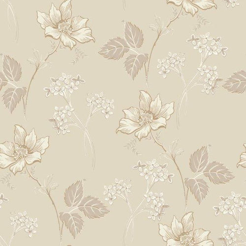 borastapeter behang bloemen beige - 53 cm x 10.05 m - 660838 - vtwonen shop